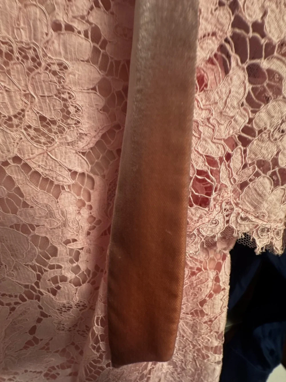 Valentino Garavani Blush Pink Lace Mini Dress - Picture 7 of 10